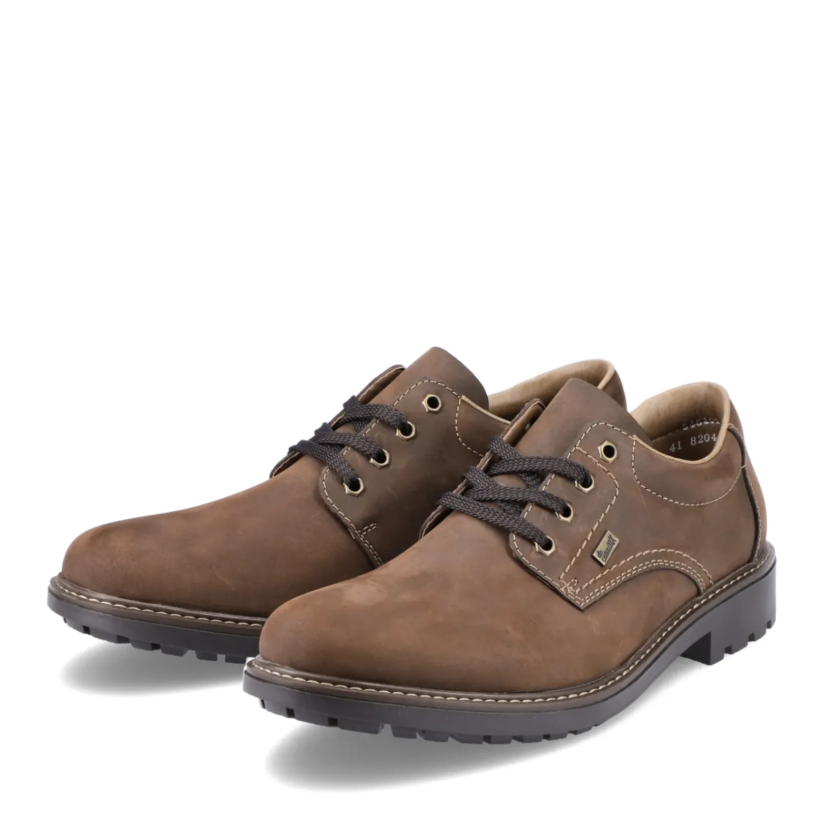 Hot Rieker Meskie Sznurowane Buty W Kolorze Kawowego Brazu