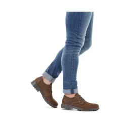 Hot Rieker Meskie Sznurowane Buty W Kolorze Kawowego Brazu