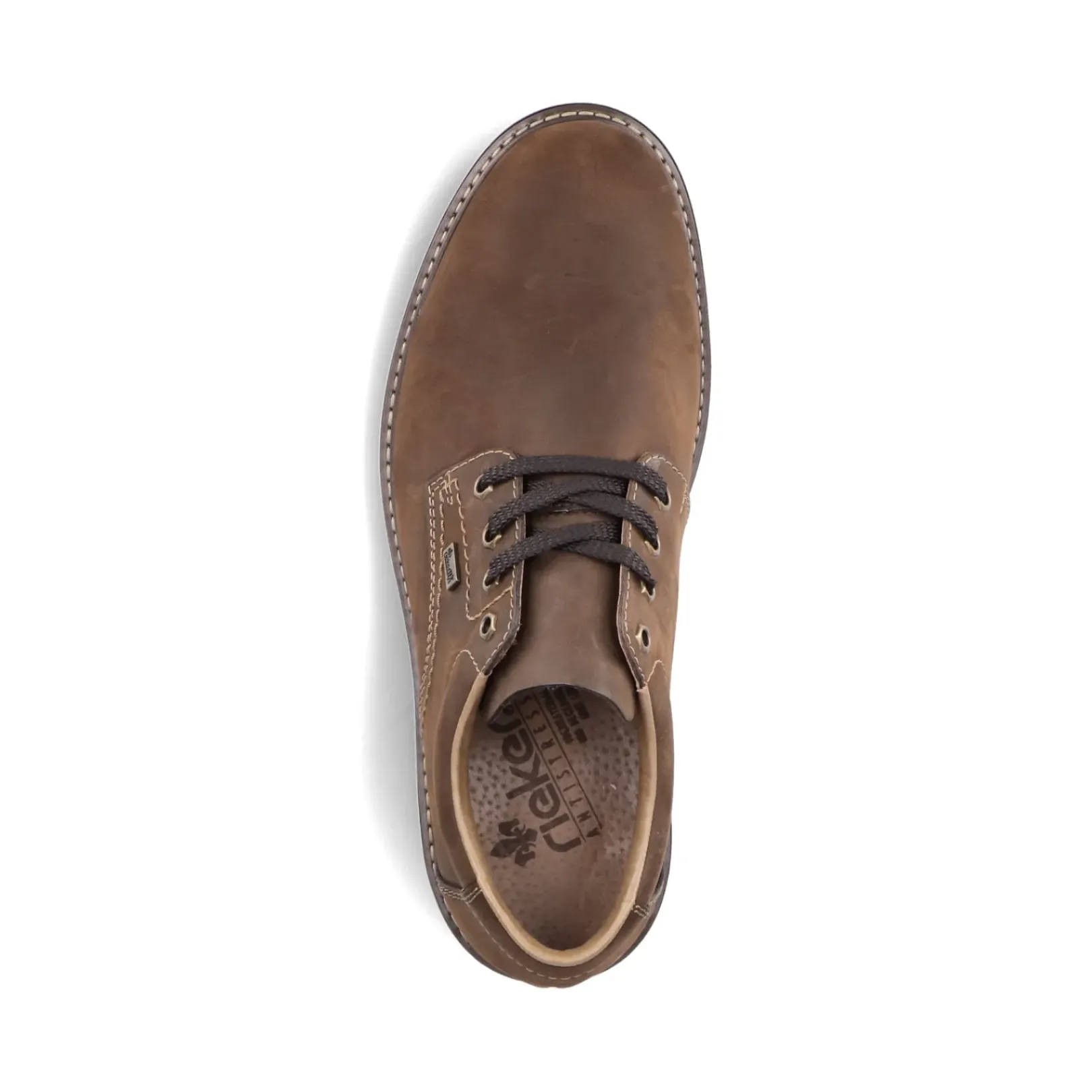 Hot Rieker Meskie Sznurowane Buty W Kolorze Kawowego Brazu