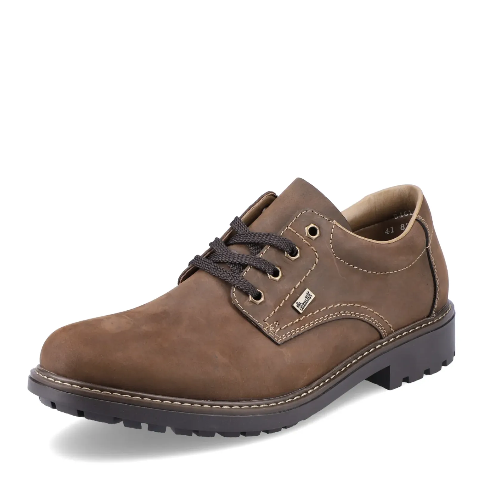 Hot Rieker Meskie Sznurowane Buty W Kolorze Kawowego Brazu