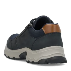 Discount Rieker Meskie Sznurowane Buty W Kolorze Stalowoniebieskim