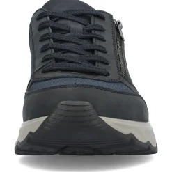 Discount Rieker Meskie Sznurowane Buty W Kolorze Stalowoniebieskim