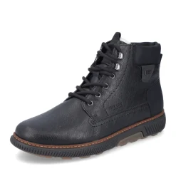 New Rieker Meskie Sznurowane Buty , Nocna, Czarna