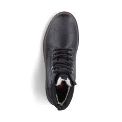 New Rieker Meskie Sznurowane Buty , Nocna, Czarna