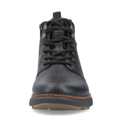 New Rieker Meskie Sznurowane Buty , Nocna, Czarna
