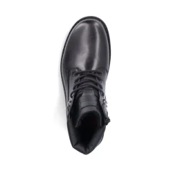 Clearance Rieker Meskie Sznurowane Buty W Kolorze Czarnym, Blyszczacym