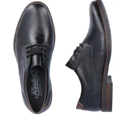 Discount Rieker Meskie Sznurowane Buty W Kolorze Ciemnej Czerni