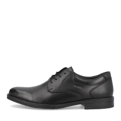 Outlet Rieker Meskie Sznurowane Buty W Kolorze Ciemnej Czerni