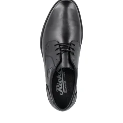 Outlet Rieker Meskie Sznurowane Buty W Kolorze Ciemnej Czerni
