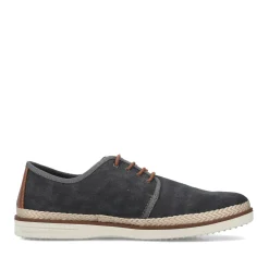New Rieker Meskie Sznurowane Buty W Kolorze Ciemnoszarym