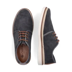 New Rieker Meskie Sznurowane Buty W Kolorze Ciemnoszarym