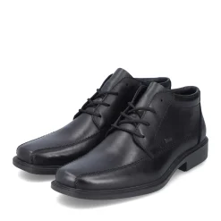 Fashion Rieker Meskie Sznurowane Buty W Kolorze Czarnym, Blyszczacym