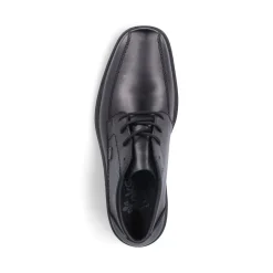 Fashion Rieker Meskie Sznurowane Buty W Kolorze Czarnym, Blyszczacym