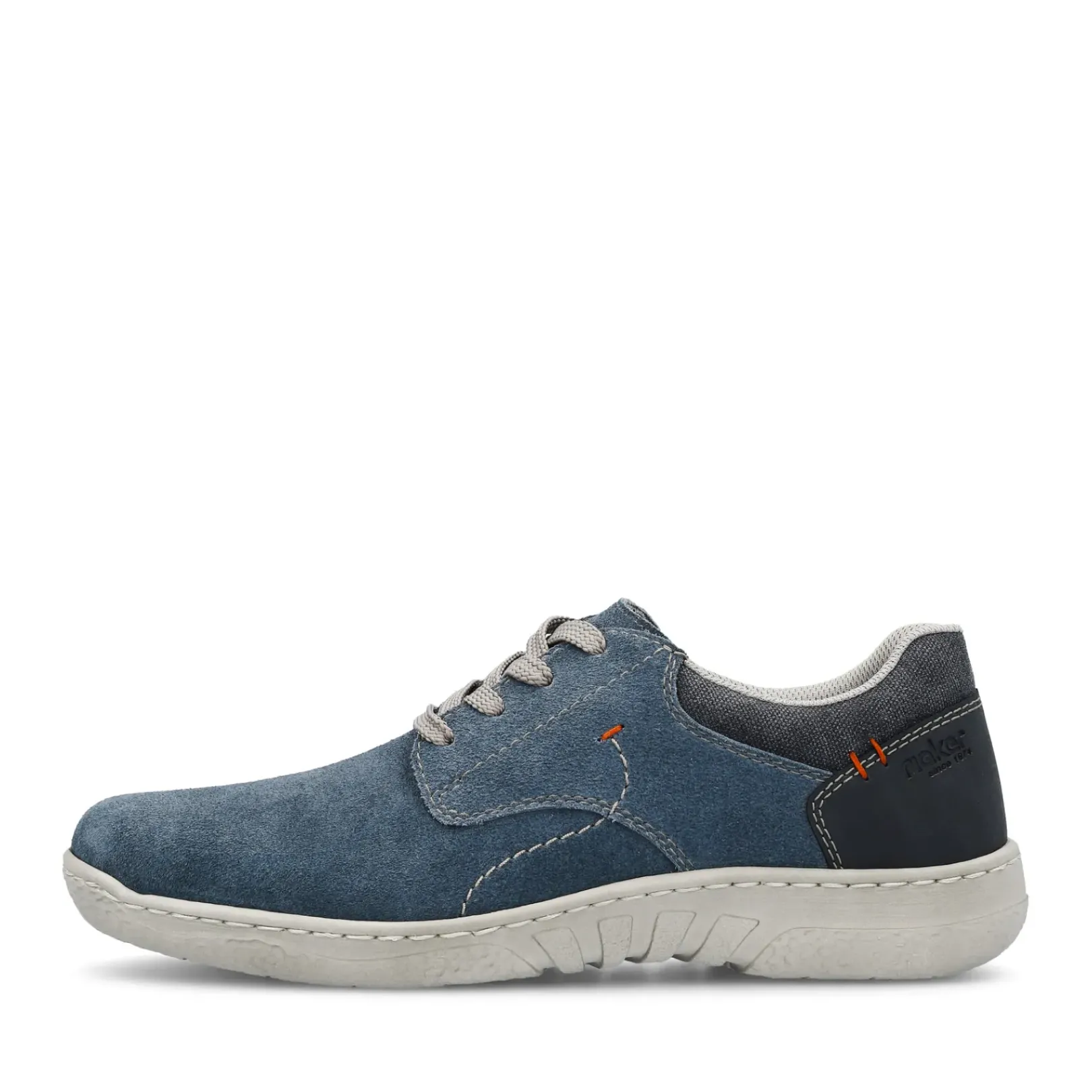 Online Rieker Meskie Sznurowane Buty W Kolorze Blekitnym
