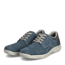 Online Rieker Meskie Sznurowane Buty W Kolorze Blekitnym