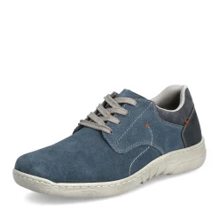 Online Rieker Meskie Sznurowane Buty W Kolorze Blekitnym