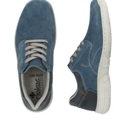 Online Rieker Meskie Sznurowane Buty W Kolorze Blekitnym