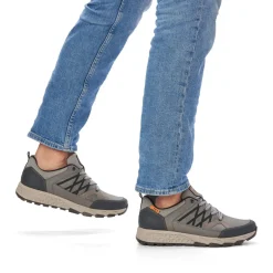 Best Rieker Meskie Sznurowane Buty W Kolorze Ksiezycowej Szarosci