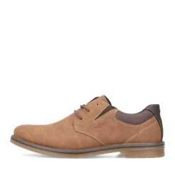 New Rieker Meskie Sznurowane Buty W Kolorze Glinkowego Brazu