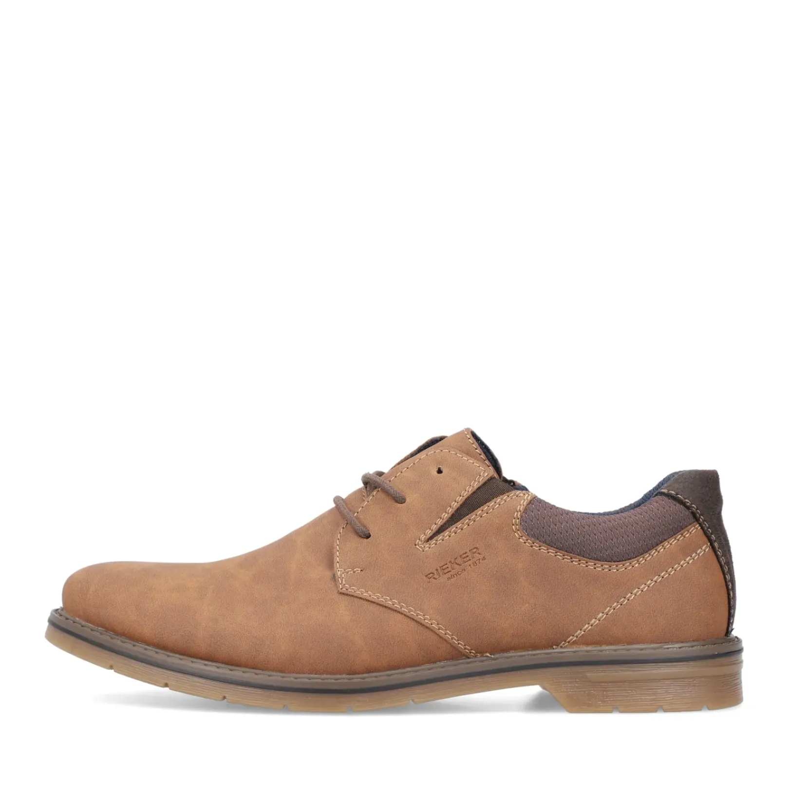 New Rieker Meskie Sznurowane Buty W Kolorze Glinkowego Brazu