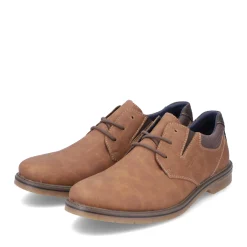 New Rieker Meskie Sznurowane Buty W Kolorze Glinkowego Brazu