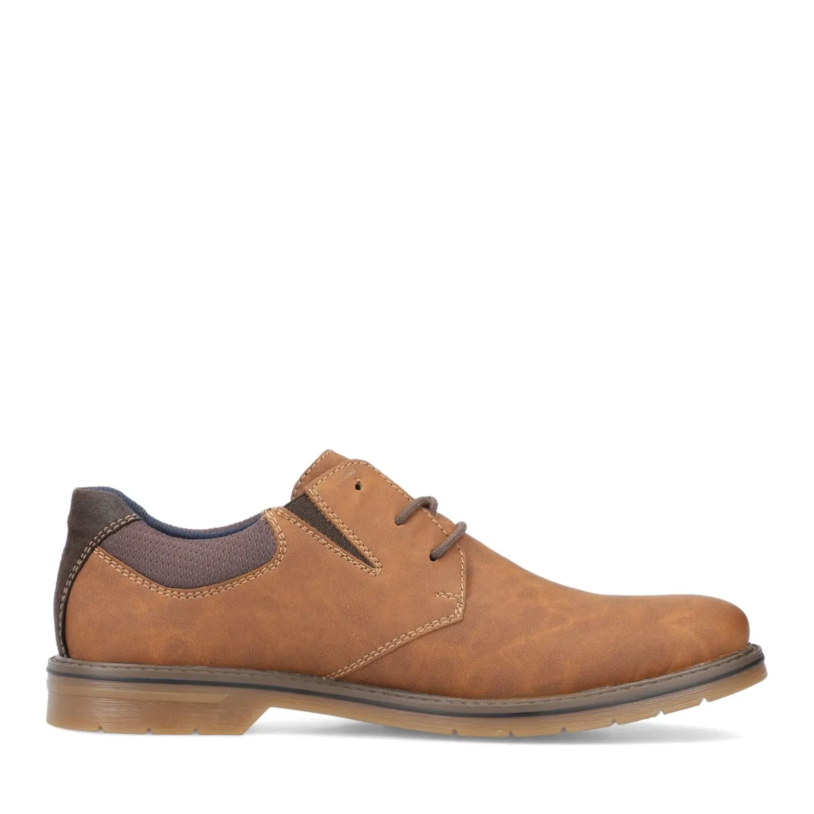 New Rieker Meskie Sznurowane Buty W Kolorze Glinkowego Brazu