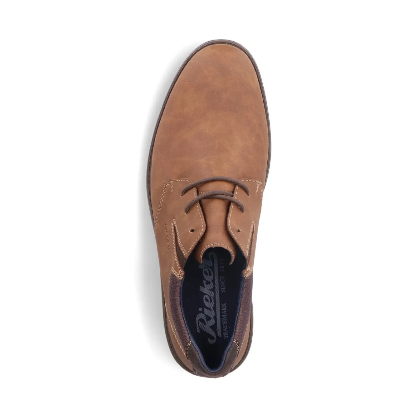 New Rieker Meskie Sznurowane Buty W Kolorze Glinkowego Brazu