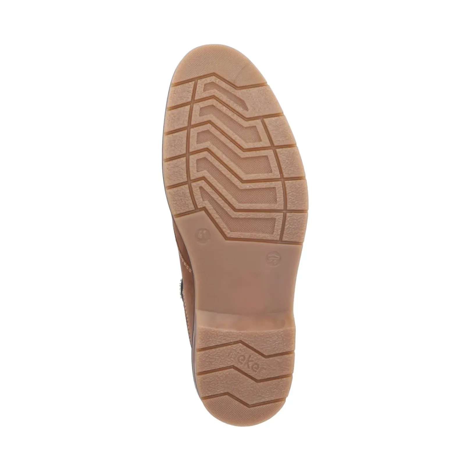New Rieker Meskie Sznurowane Buty W Kolorze Glinkowego Brazu