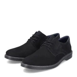 Hot Rieker Meskie Sznurowane Buty W Kolorze Kruczoczarnym