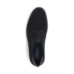 Hot Rieker Meskie Sznurowane Buty W Kolorze Kruczoczarnym