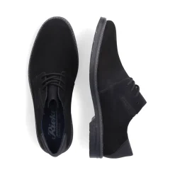 Hot Rieker Meskie Sznurowane Buty W Kolorze Kruczoczarnym