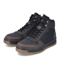 Clearance Rieker Meskie Sznurowane Buty , Asfaltowe, Czarne