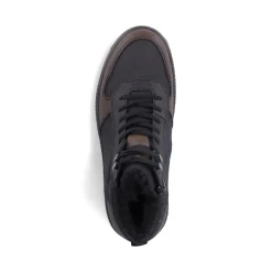Clearance Rieker Meskie Sznurowane Buty , Asfaltowe, Czarne