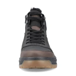Clearance Rieker Meskie Sznurowane Buty , Asfaltowe, Czarne