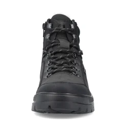 New Rieker Meskie Sznurowane Buty , Asfaltowe, Czarne