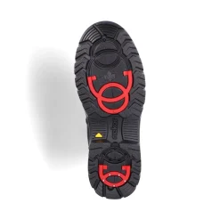New Rieker Meskie Sznurowane Buty , Asfaltowe, Czarne