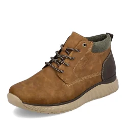 Discount Rieker Meskie Sznurowane Buty W Kolorze Kawowo-Brazowym