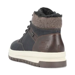 Online Rieker Meskie Sznurowane Buty , Asfaltowe, Czarne