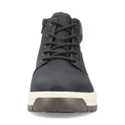 Online Rieker Meskie Sznurowane Buty , Asfaltowe, Czarne