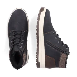 Online Rieker Meskie Sznurowane Buty , Asfaltowe, Czarne
