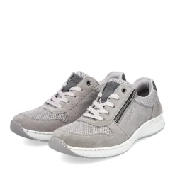 Best Rieker Meskie Sznurowane Buty W Kolorze Ksiezycowej Szarosci