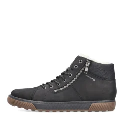 Outlet Rieker Meskie Sznurowane Buty W Kolorze Asfaltowo-Czarnym