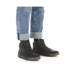 Outlet Rieker Meskie Sznurowane Buty W Kolorze Asfaltowo-Czarnym