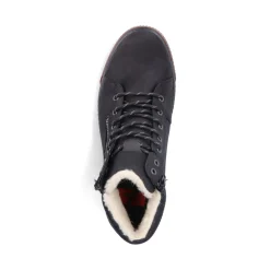 Outlet Rieker Meskie Sznurowane Buty W Kolorze Asfaltowo-Czarnym