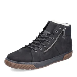 Outlet Rieker Meskie Sznurowane Buty W Kolorze Asfaltowo-Czarnym