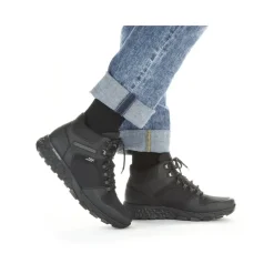 Sale Rieker Meskie Sznurowane Buty W Kolorze Kruczoczarnym