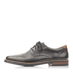 Sale Rieker Meskie Sznurowane Buty W Kolorze Czarnym, Blyszczacym