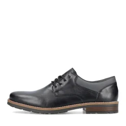 Sale Rieker Meskie Sznurowane Buty W Kolorze Czarnym, Blyszczacym