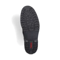 Discount Rieker Meskie Sznurowane Buty , Asfaltowe, Czarne
