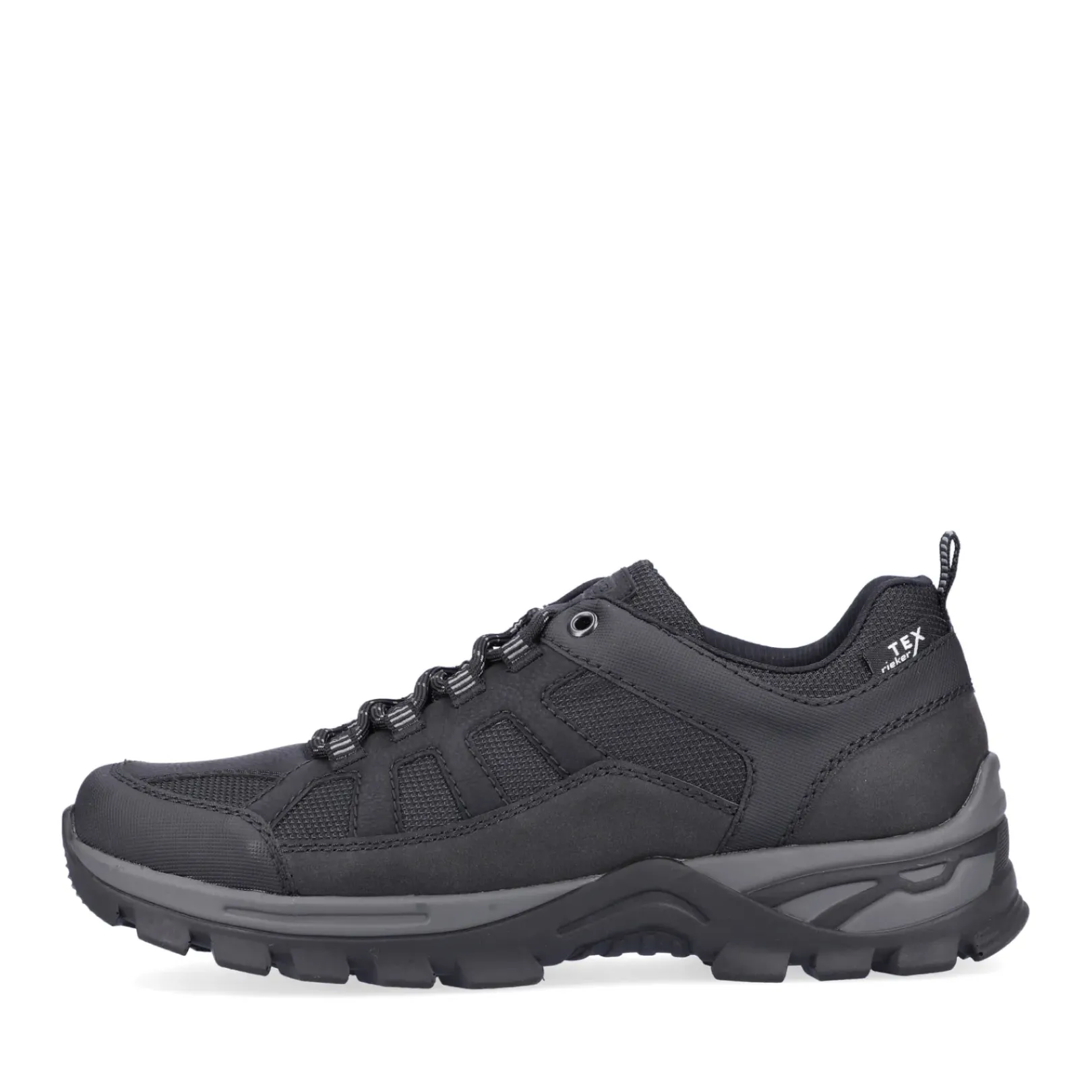 New Rieker Meskie Sznurowane Buty W Kolorze Kruczoczarnym